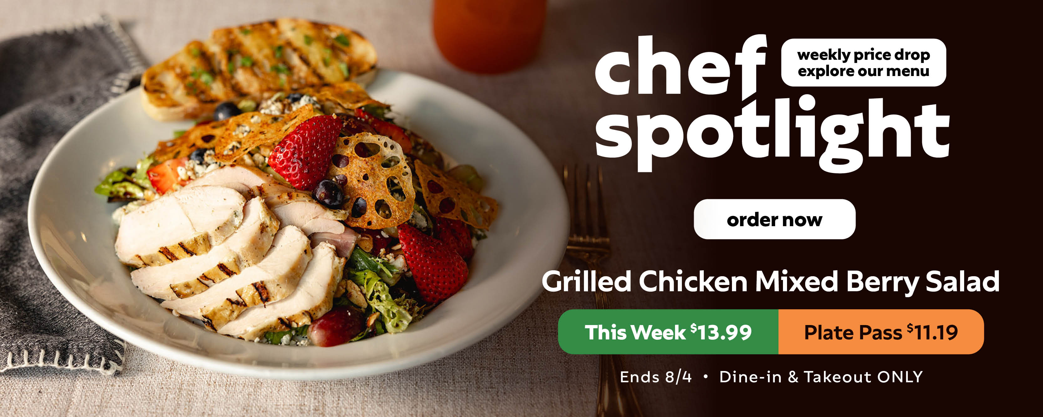 Grilled Chicken Mixed Berry Salad