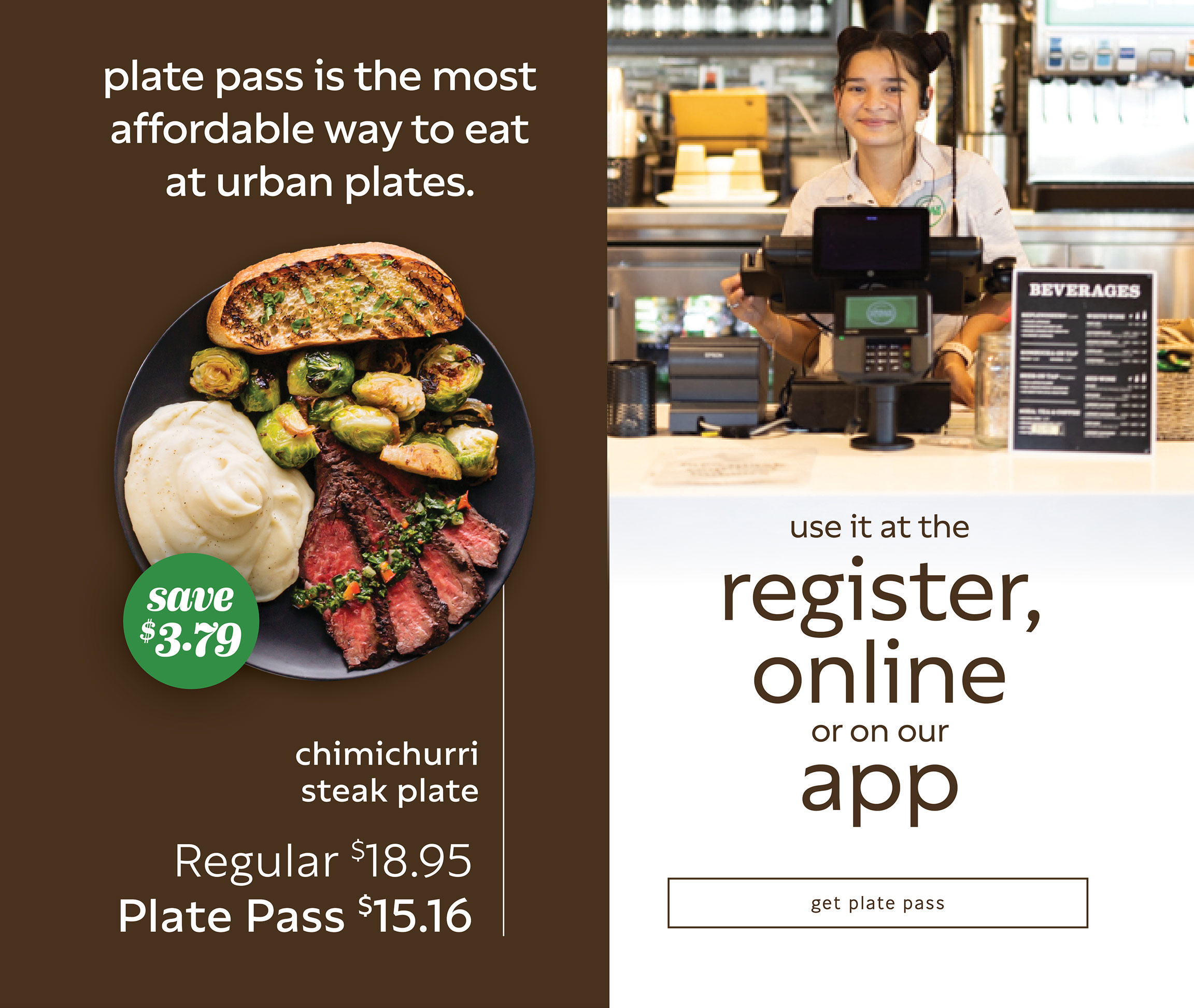 Plate Pass is the most affordable way to eat at Urban Plates